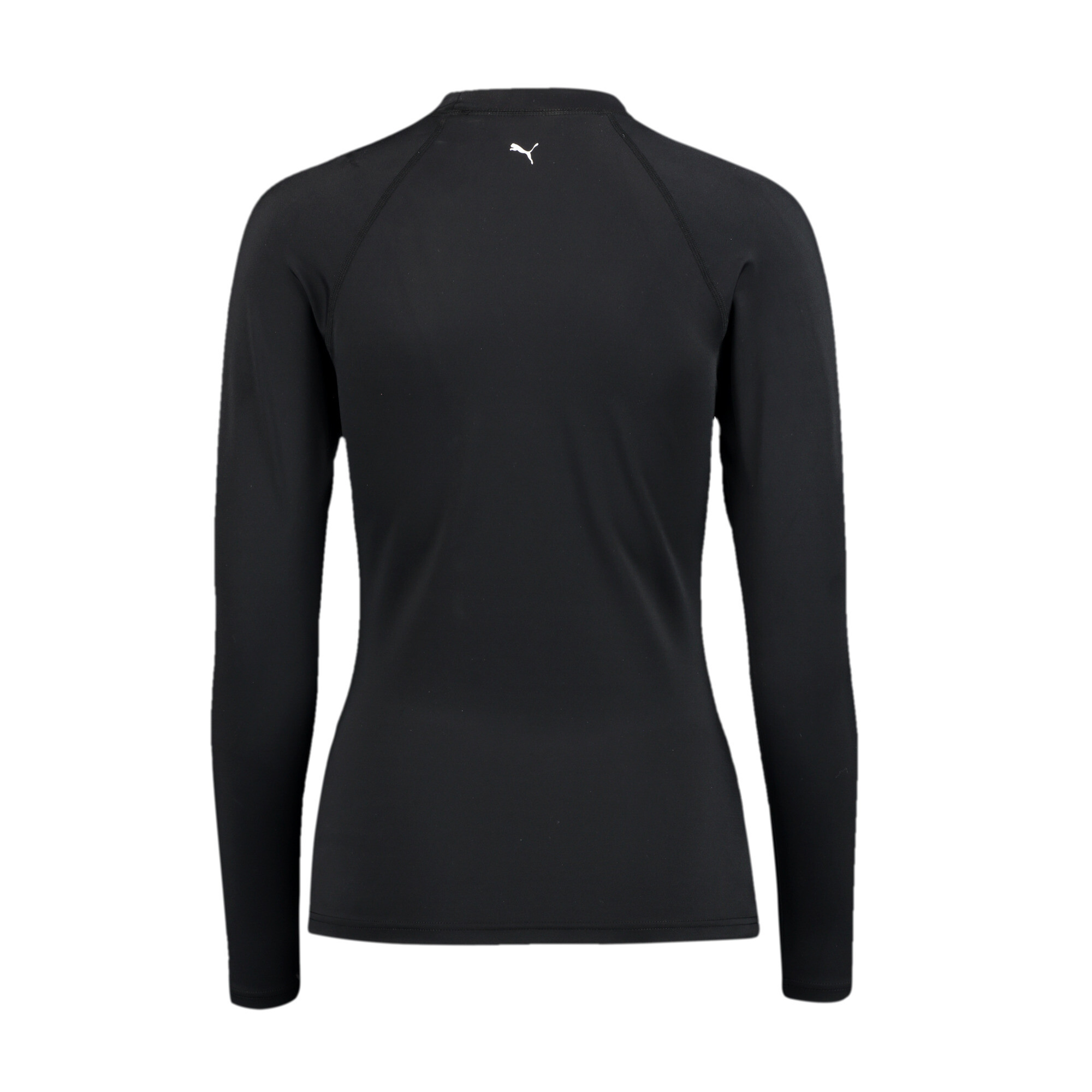 Women's Puma Swim's Long Sleeve Rash Guard, Black, Size L, Women