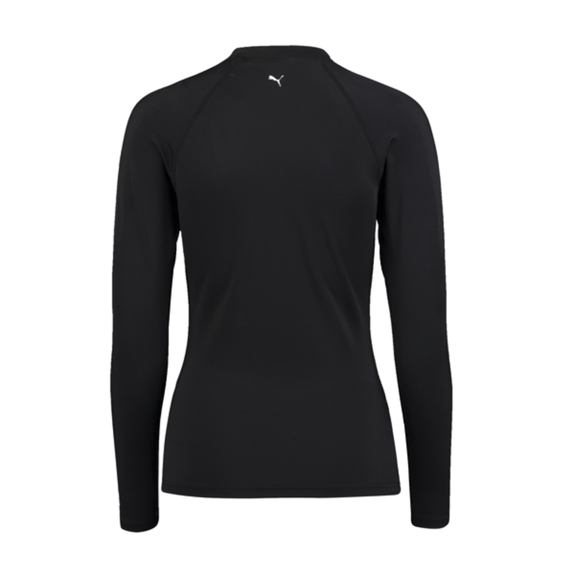 Women's PUMA Swim Long Sleeve Rash Guard In 10 - Black, Size Small