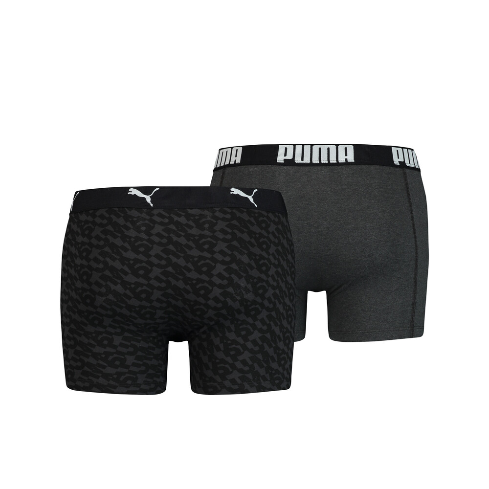 

PUMA - male - Мужское нижнее белье PUMA LOGO AOP BOXER 2P – black / white –, Черный