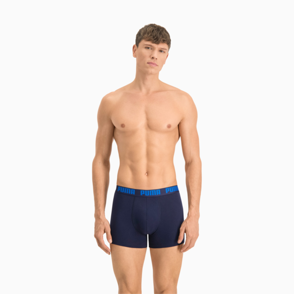 PUMA Heritage Stripe Men's Boxers 2 Pack, blue, large-MEX