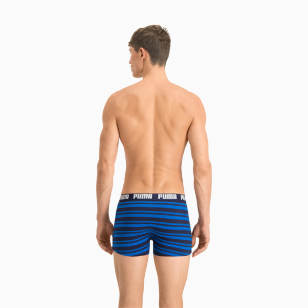 PUMA Heritage Stripe Men's Boxers 2 Pack, blue, large-MEX