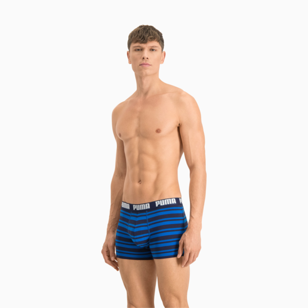 PUMA Heritage Stripe Men's Boxers 2 Pack, blue, large-MEX