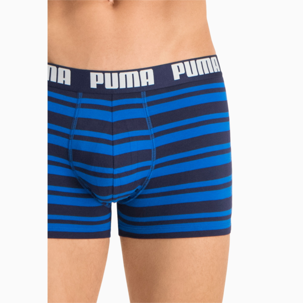 PUMA Heritage Stripe Men's Boxers 2 Pack, blue, large-MEX