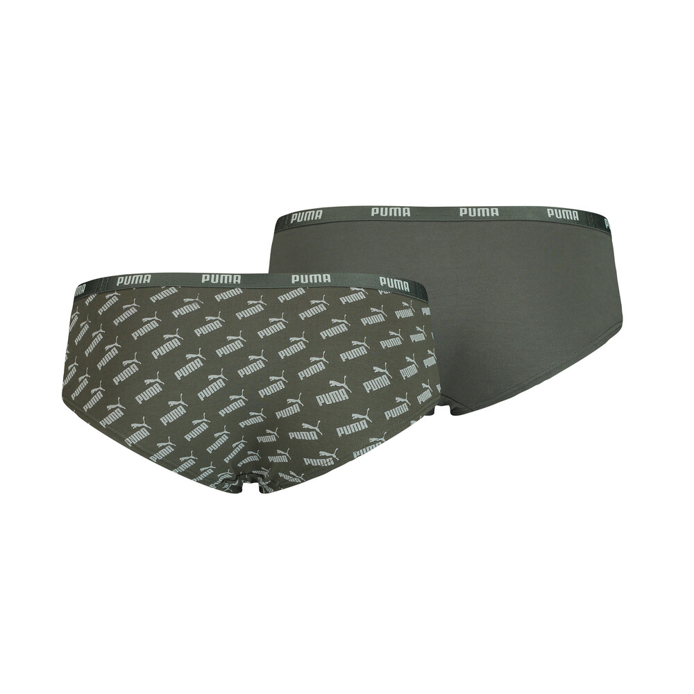 

PUMA - female - Женское нижнее белье Printed Women' Hipster 2 Pack – dark green combo –, Зеленый