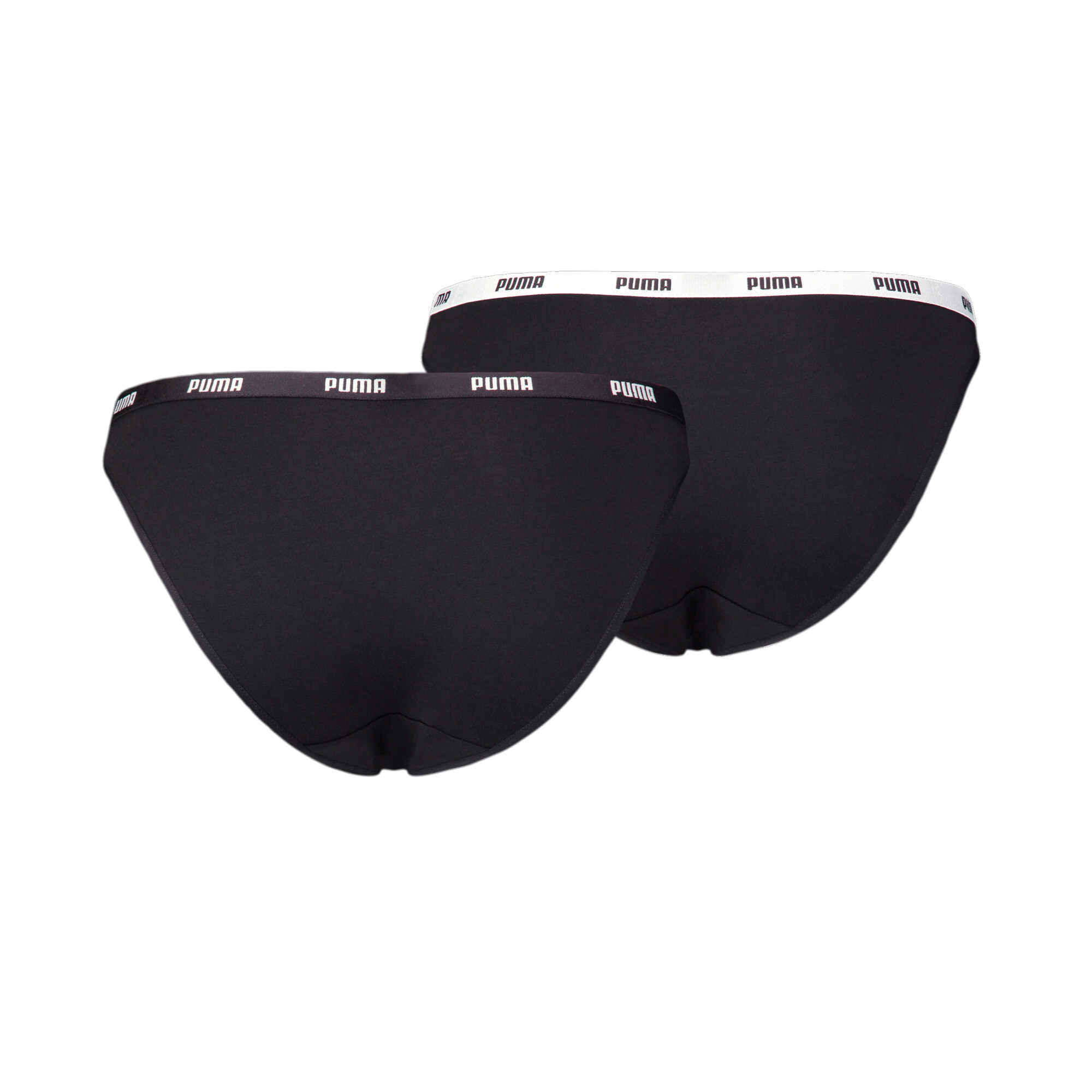 PUMA Bikinislip Damesondergoed, Zwart, Maat 5