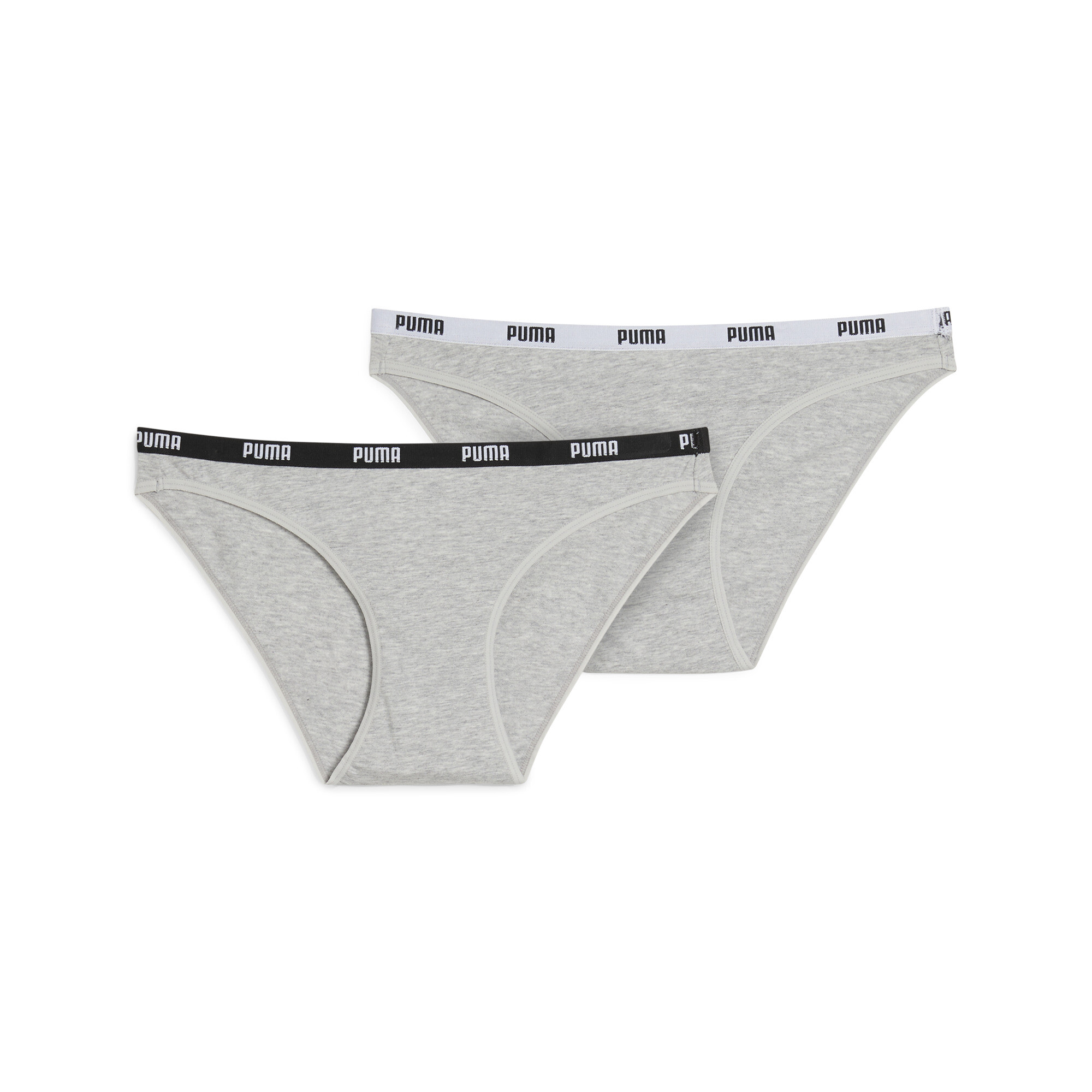 PUMA Bikinislip Damesondergoed, Grijs, Maat 5 thumbnail 5