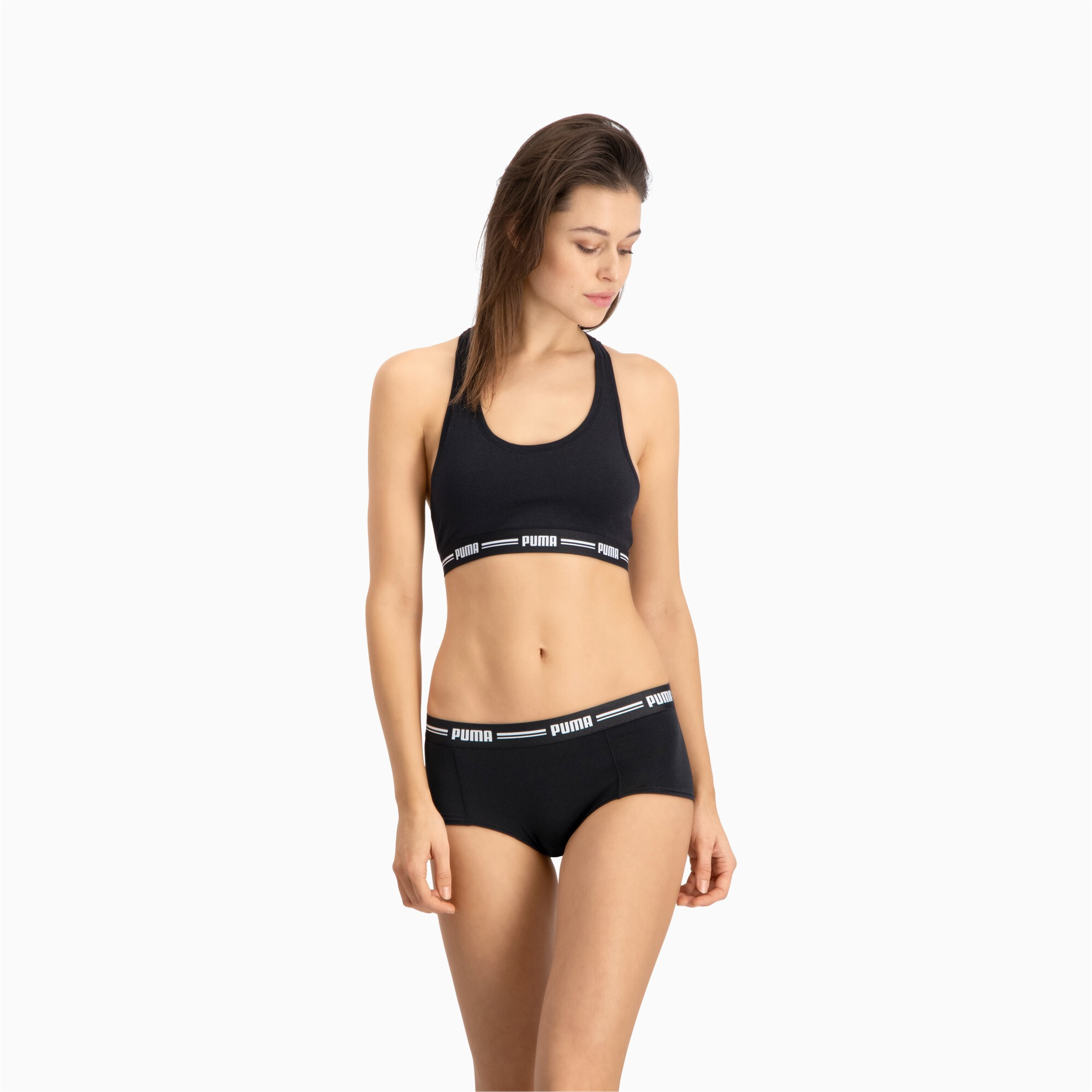 Licence Puma Damen Panties 2er-Pack | Black | Größe: 2