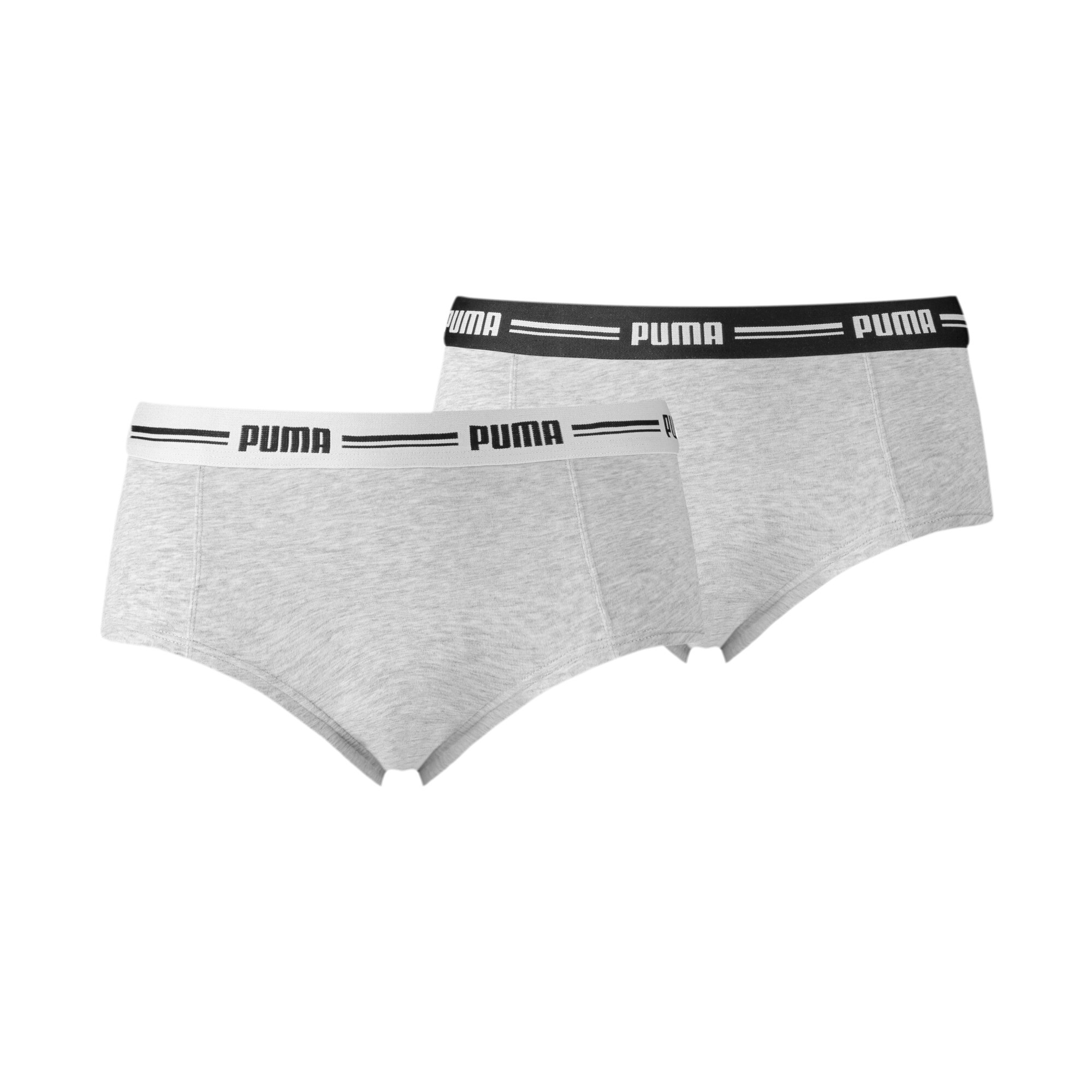 Licence Puma Damen Panties 2er-Pack | Grey/Grey | Größe: 4