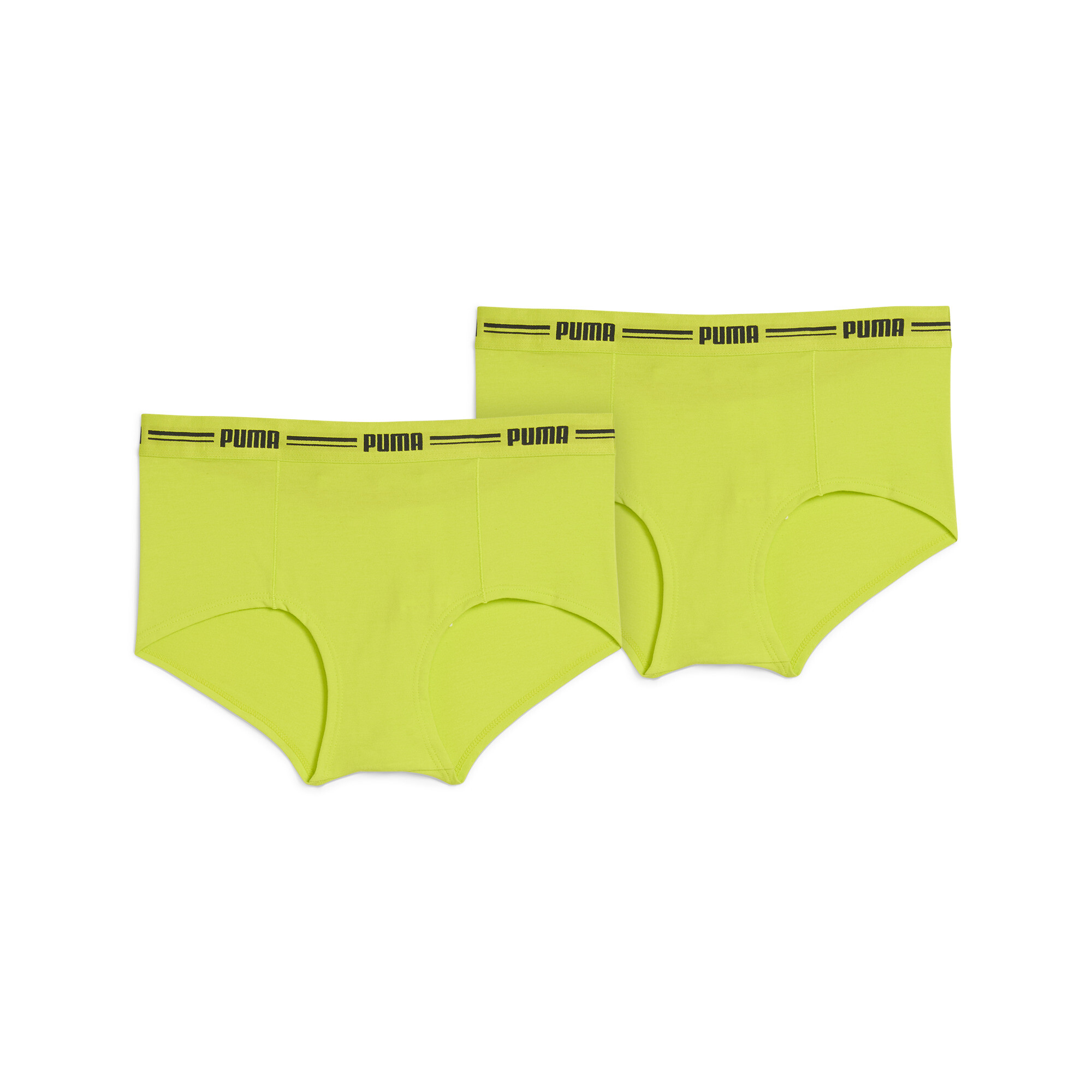 Licence Puma Damen Panties 2er-Pack | Lime Green | Größe: 4