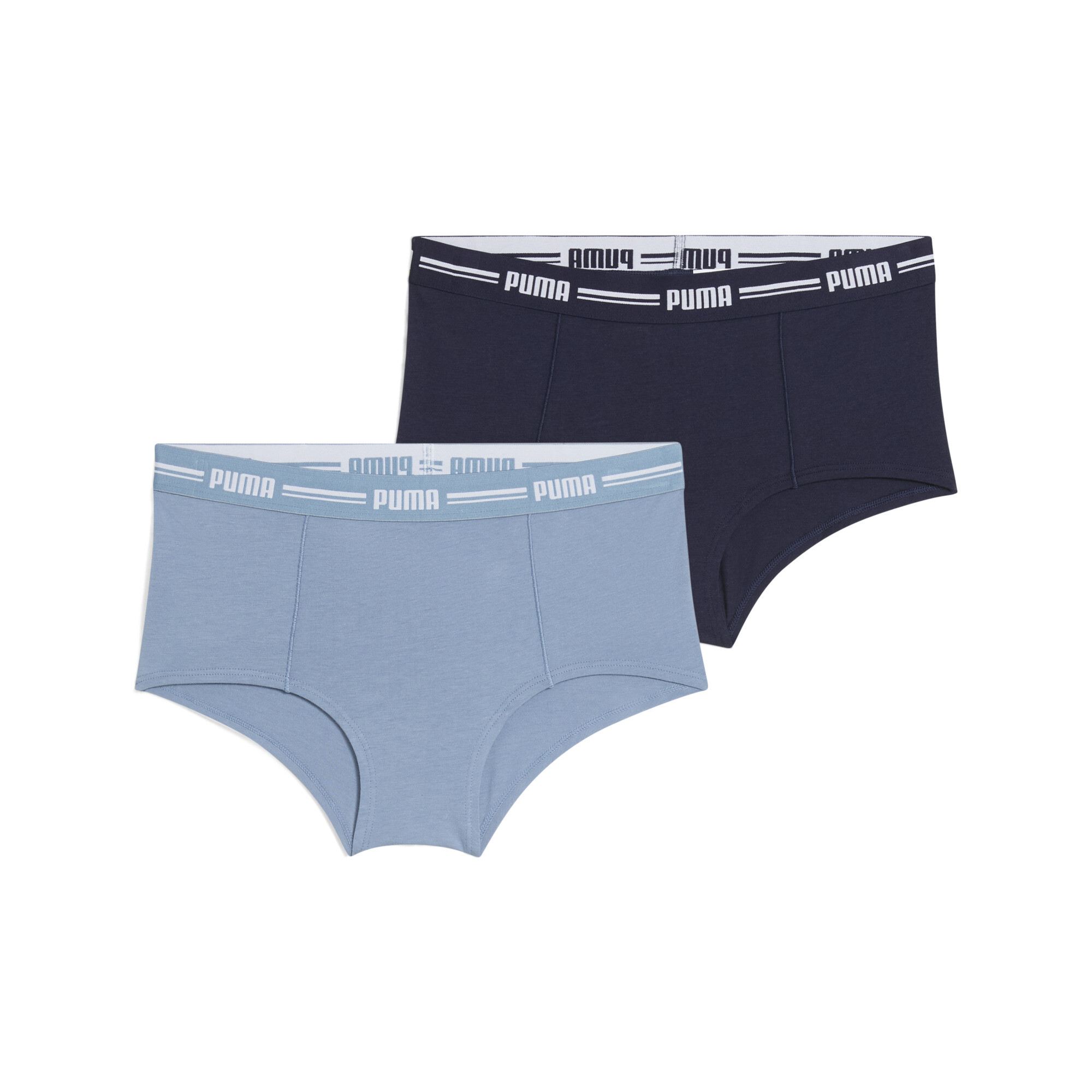 PUMA Hipster  WOMEN MINI SHORT 2P PACK met opvallende logo-tailleband (2 stuks, Set van 2)