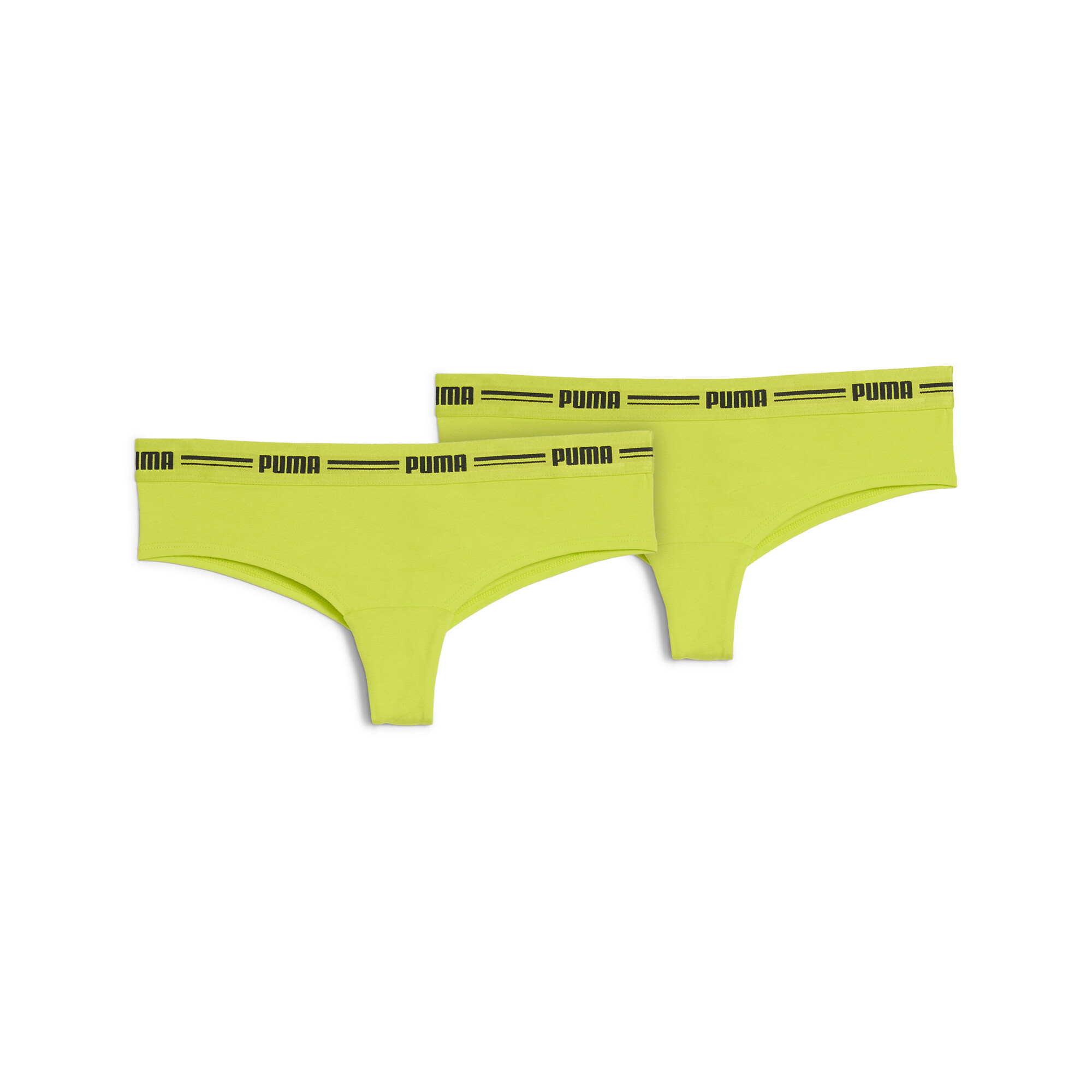 Licence Puma Damen Brazilian-Slip 2er-Pack | Lime Green | Größe: 4