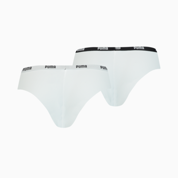 PUMA Women's Microfiber Brazilian 2 pack, white, large-MEX