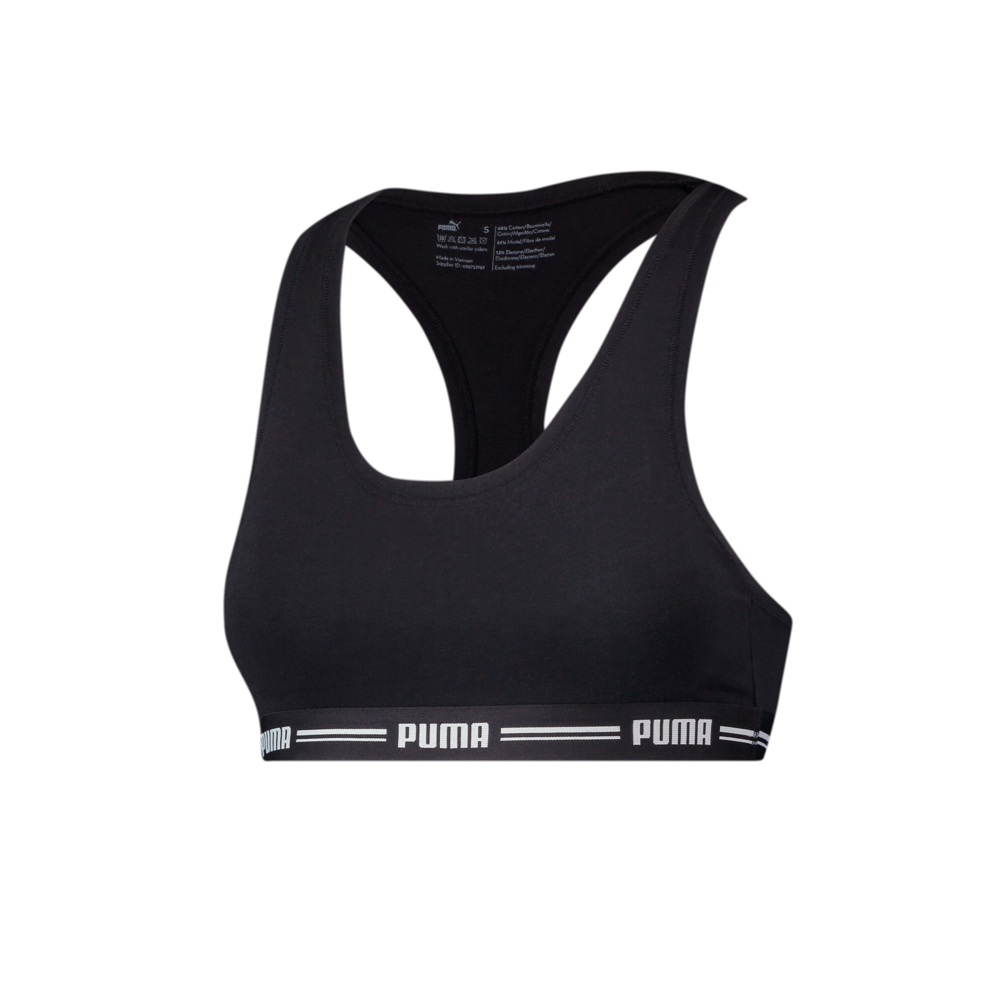 Women's PUMA Racer Back Top 1 Pack In Black, Size XS