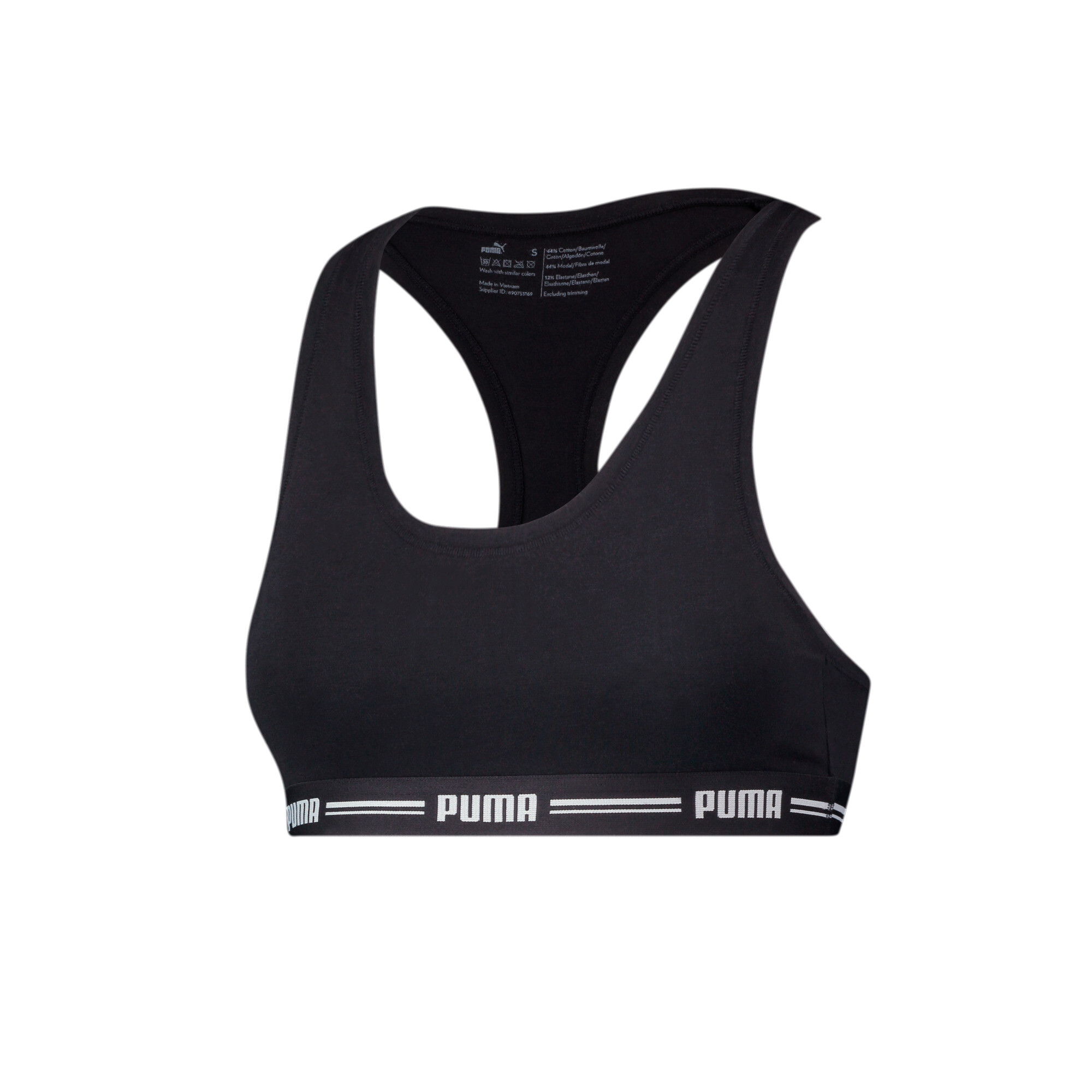 Women's Puma's Racer Back Top 1 Pack, Black, Size 2, Clothing