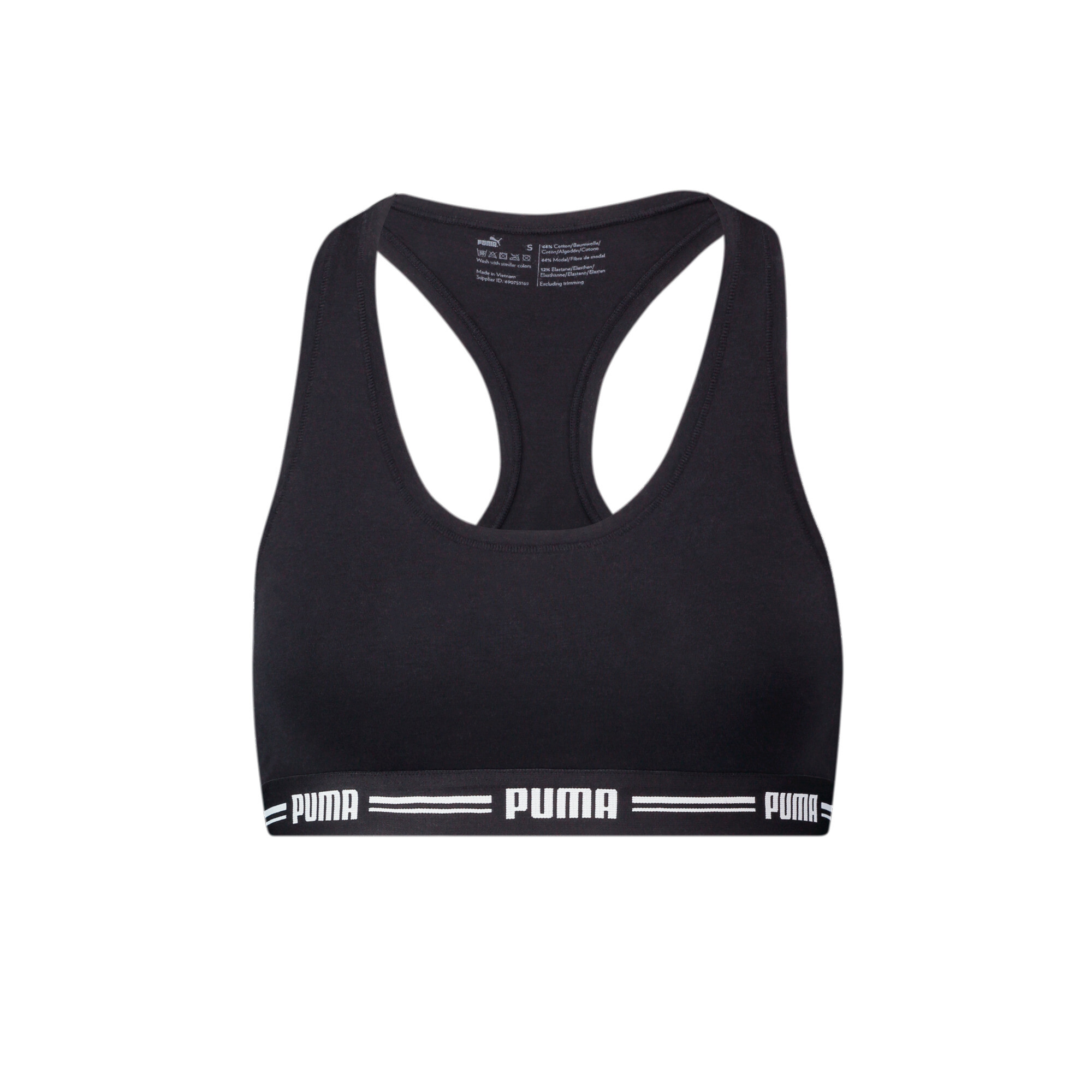 Women's Puma's Racer Back Top 1 Pack, Black, Size 2, Clothing