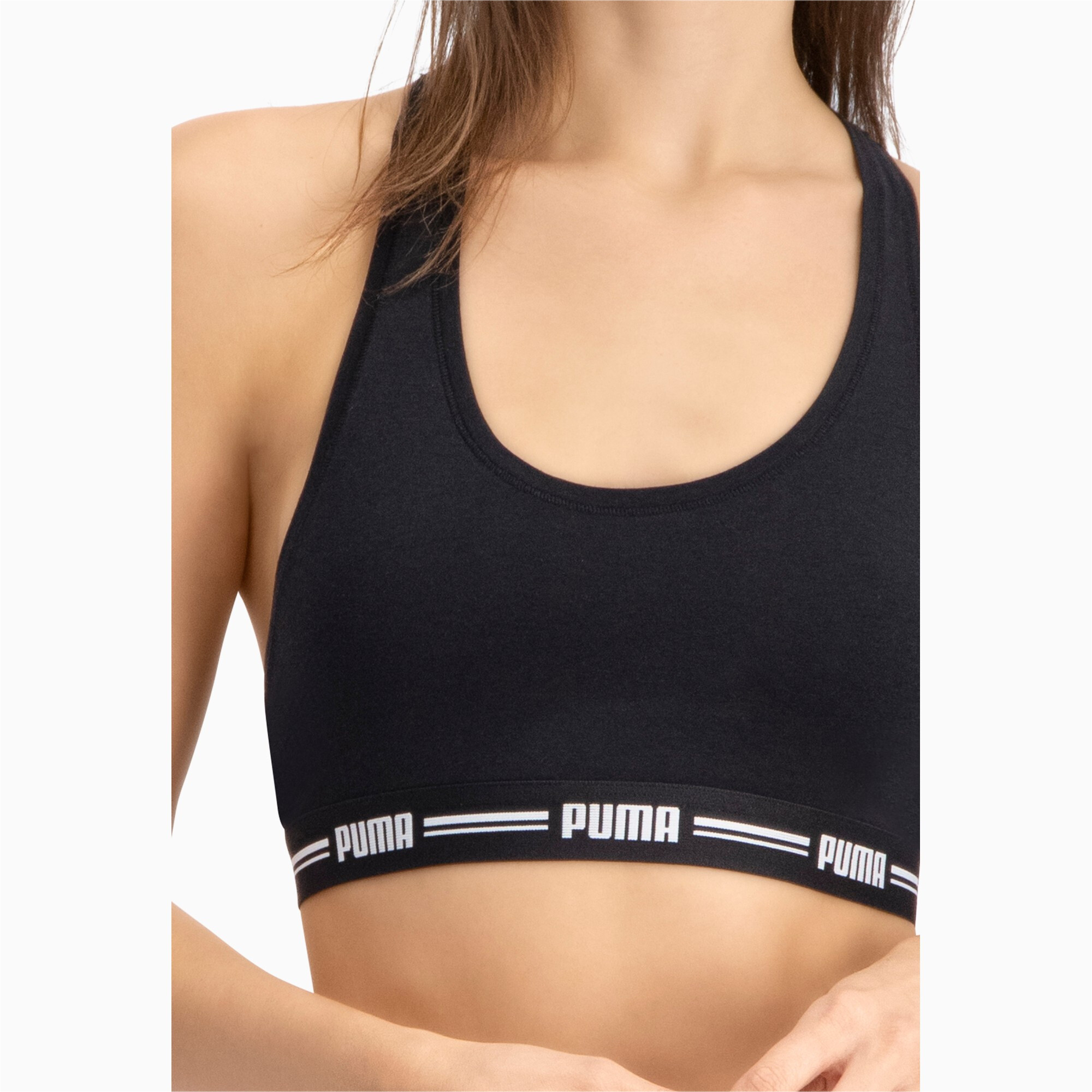 Women's Puma's Racer Back Top 1 Pack, Black, Size 2, Clothing