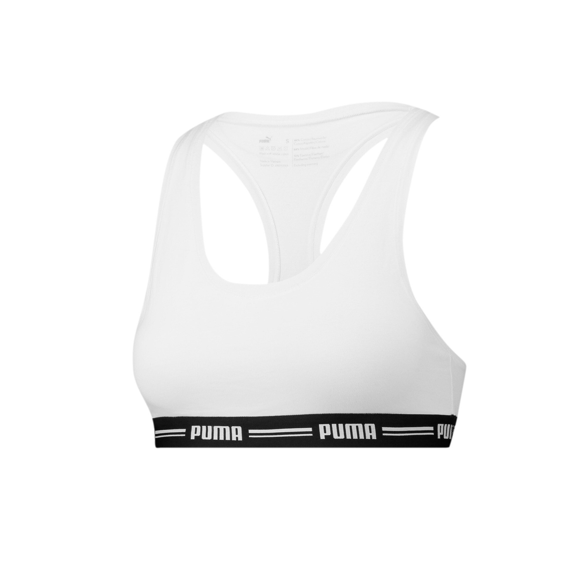 Women's PUMA Racer Back Top 1 Pack In White, Size XS, Cotton