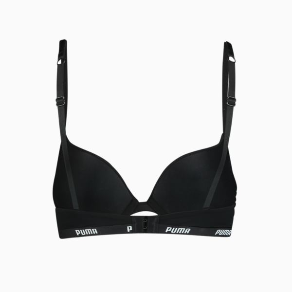 PUMA Women's Push-up Bra 1 Pack, black, large-MEX