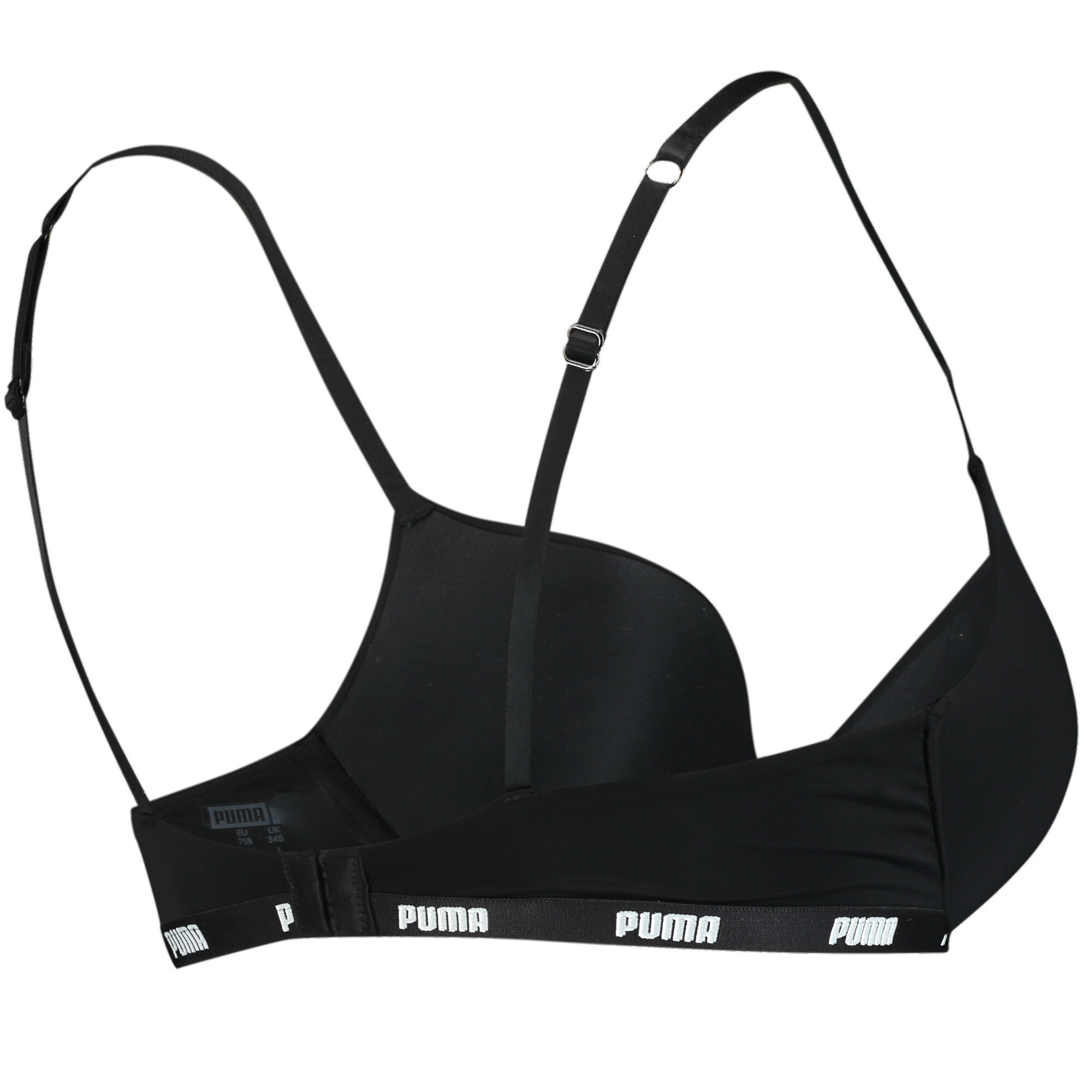 Women's Puma's Push-up Bra 1 Pack, White, Size 36A, Clothing