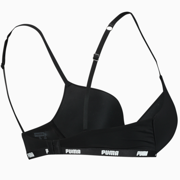 PUMA Women's Push-up Bra 1 Pack, black, large-MEX