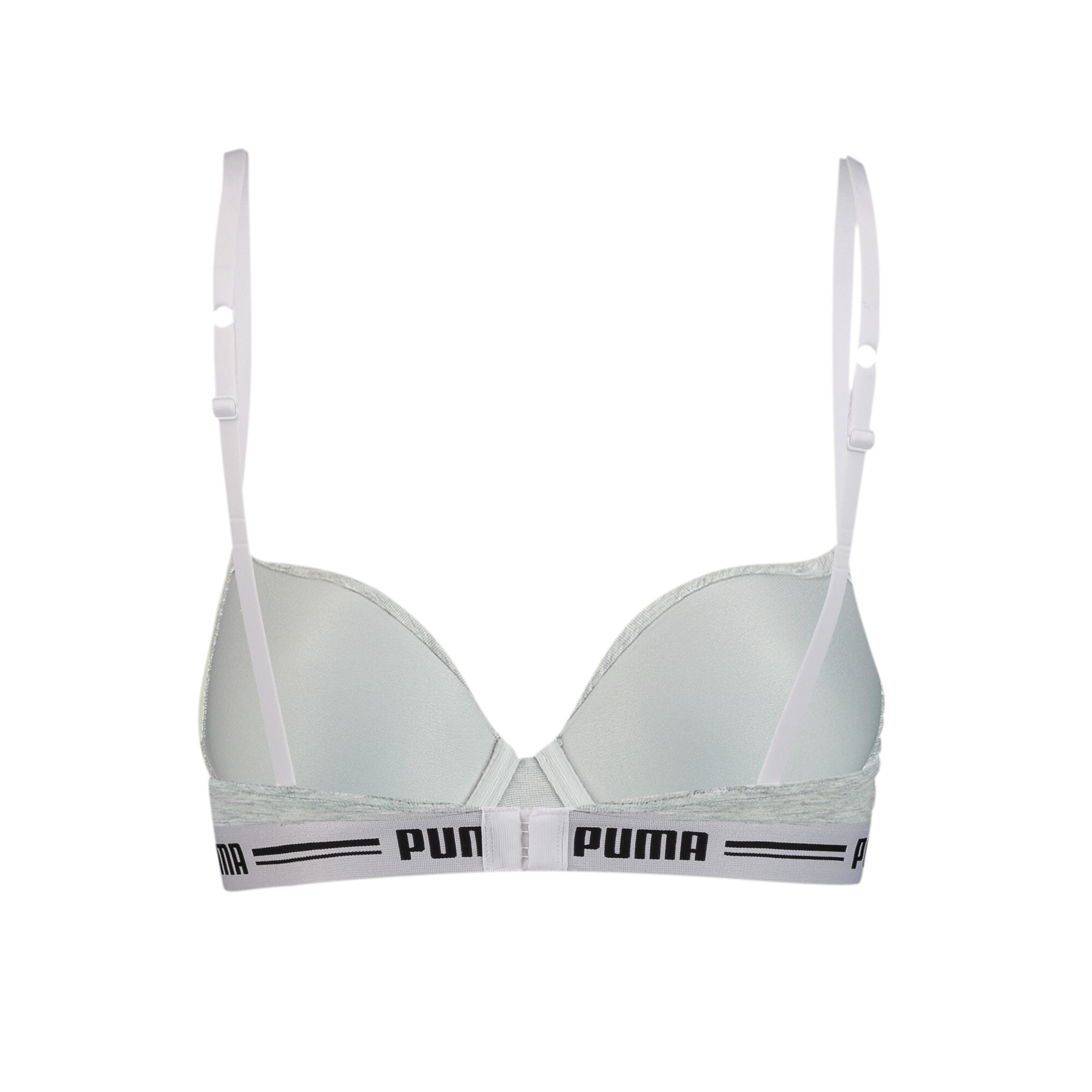 Women's Puma's T-Shirt Bra 1 Pack, Gray, Size 32B, Clothing