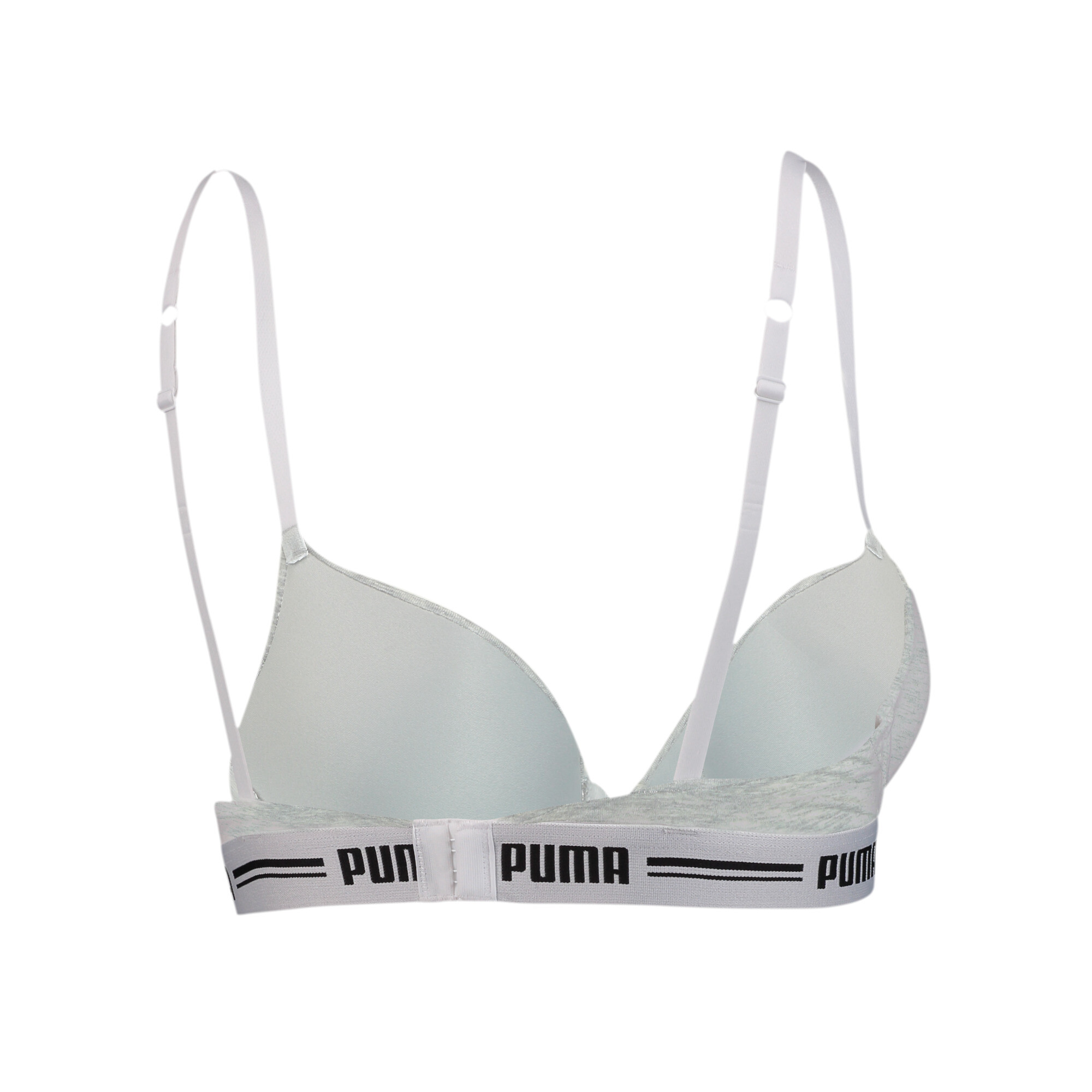 Women's Puma's T-Shirt Bra 1 Pack, Gray, Size 32B, Clothing