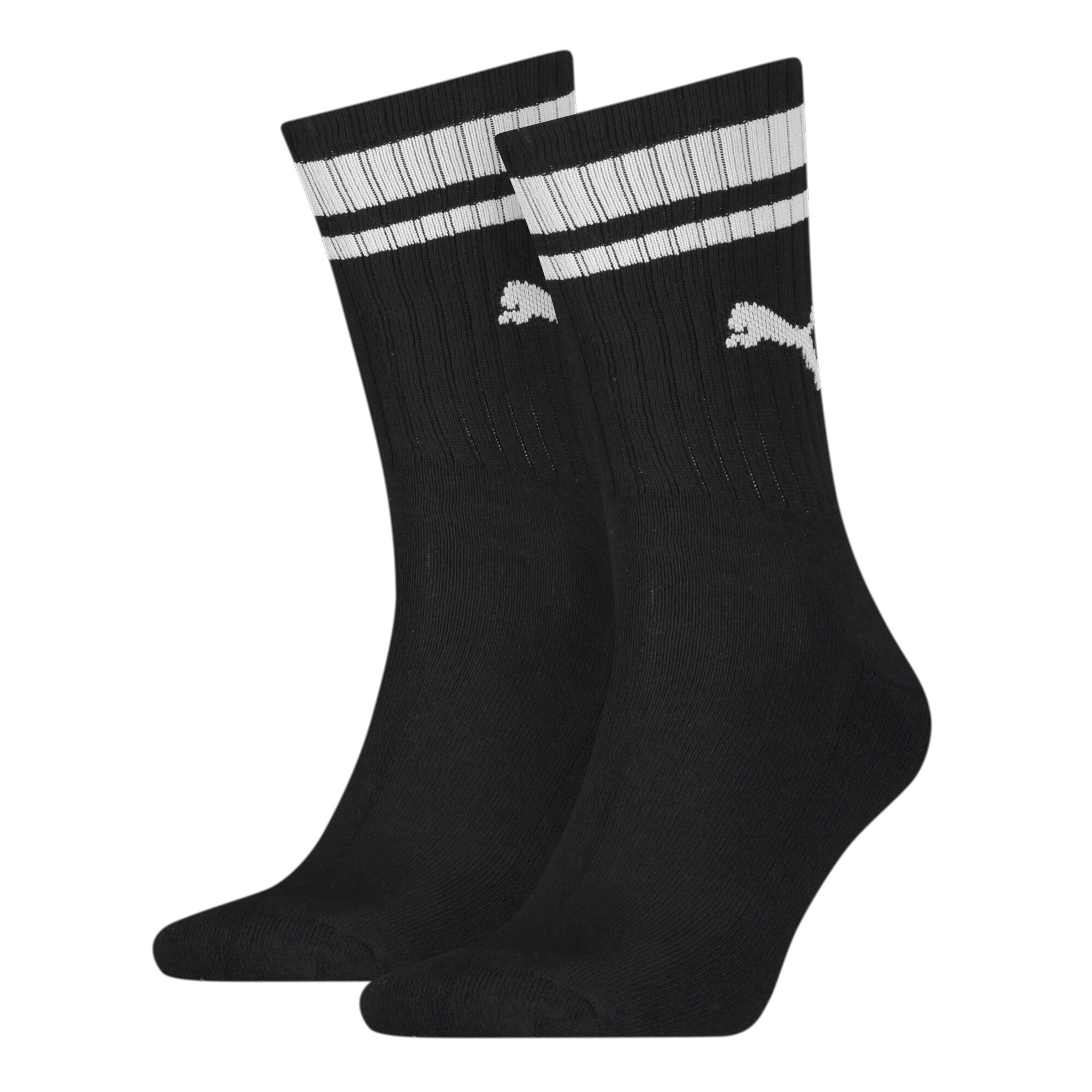 Licence Puma Crew Heritage Stripe Socken 2er-Pack | Black | Größe: 35-38