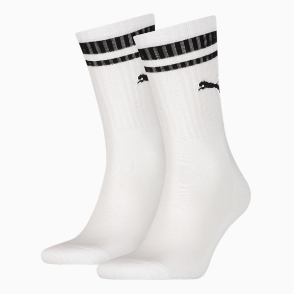 Calcetines PUMA Heritage Stripe (2 pares), white, large-MEX