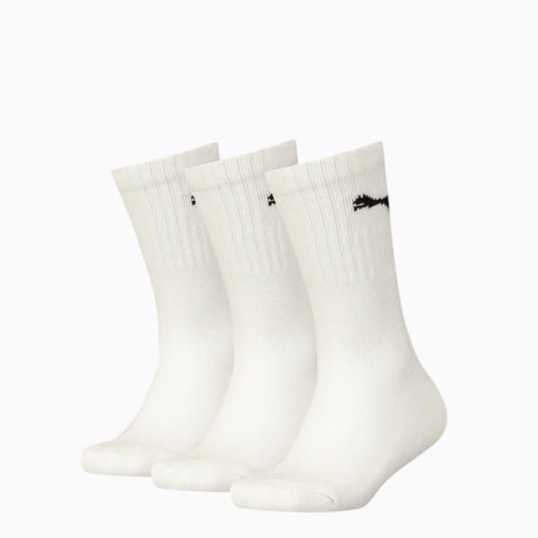 Medias PUMA juvenil (3 pares), white, large-ARG