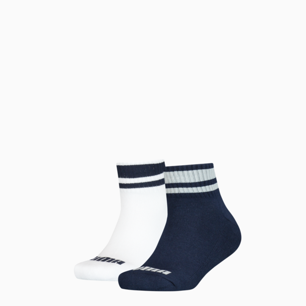Medias tobilleras PUMA Clyde junior, pack de 2 pares, blue / white, large-ARG
