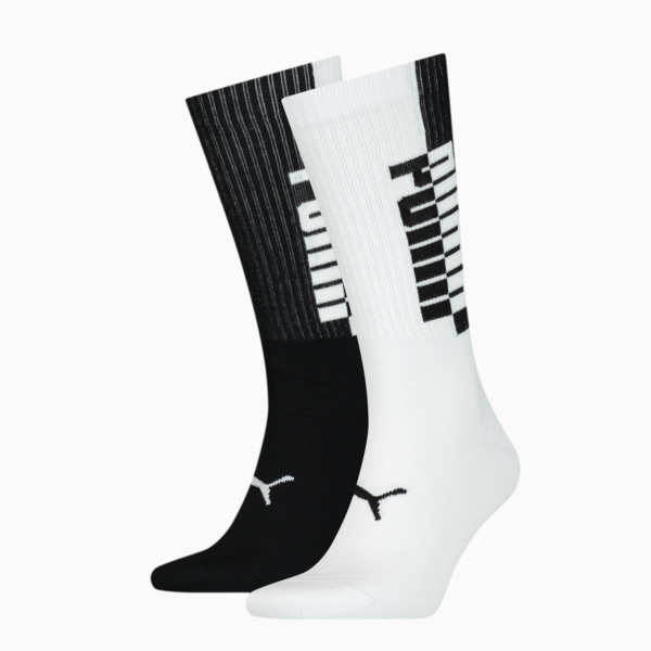 Medias PUMA para mujer, black / white, large-ARG