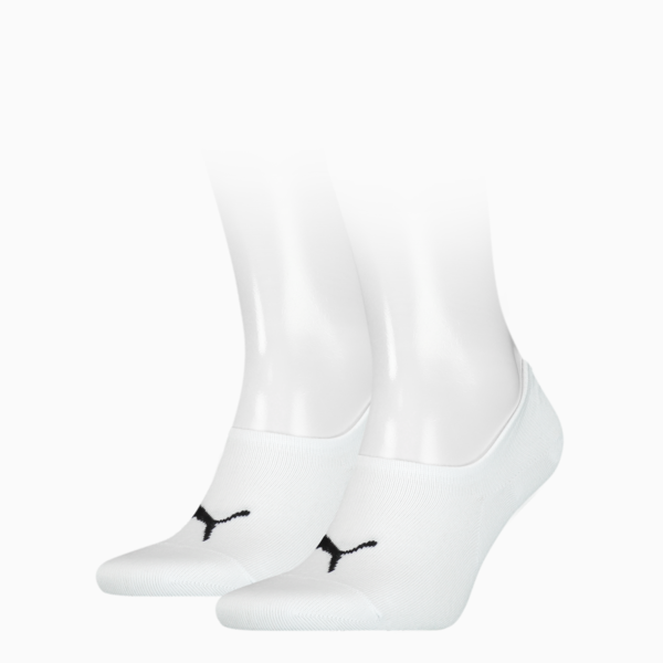 Medias invisibles de talle alto unisex PUMA, white, large-ARG