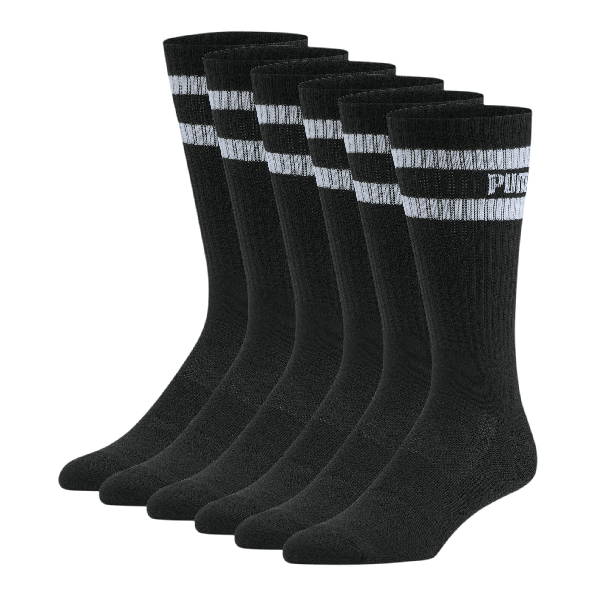 PUMA Men's Crew Socks  Black Size 10-13