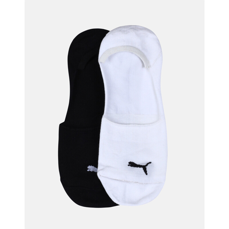 PUMA Footie Socks Pack Of 2, White/black