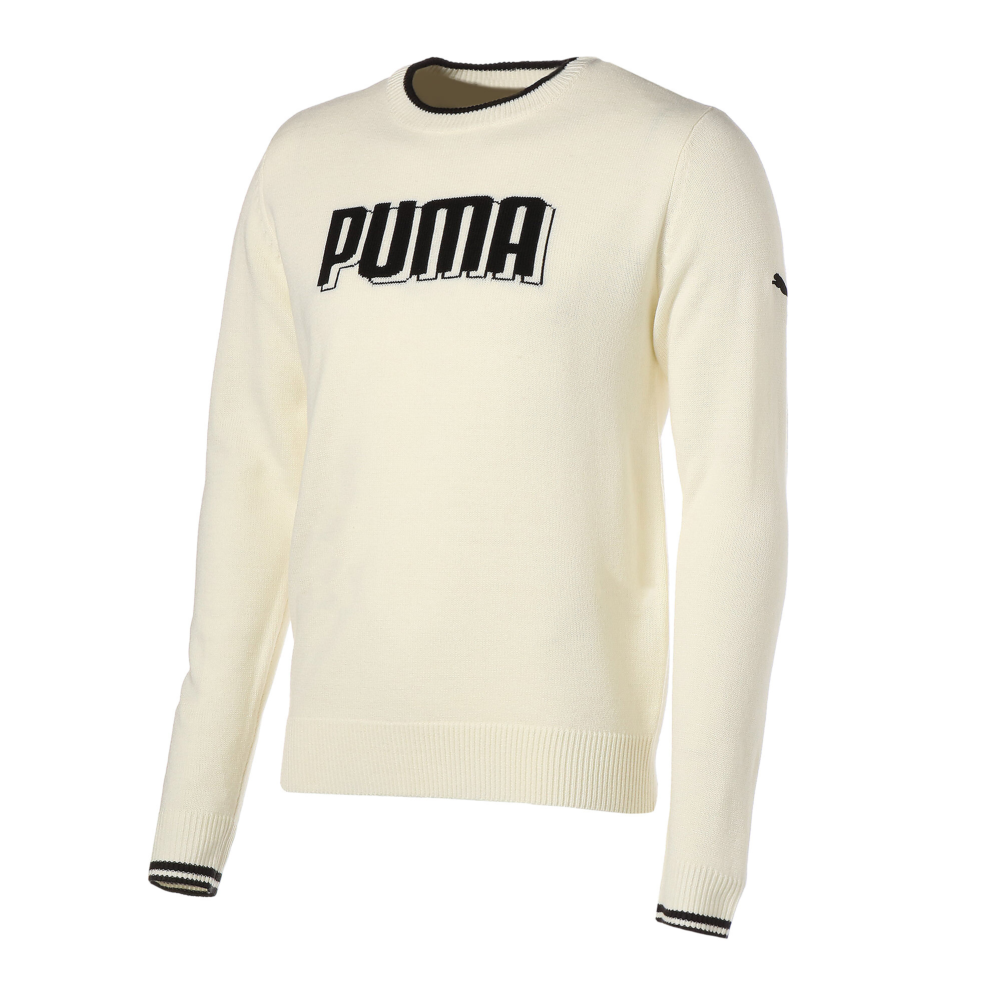 【プーマ公式通販】 ゴルフ 3D プーマ ニット クルー ジャケット メンズ BRIGHT WHITE ｜PUMA.com