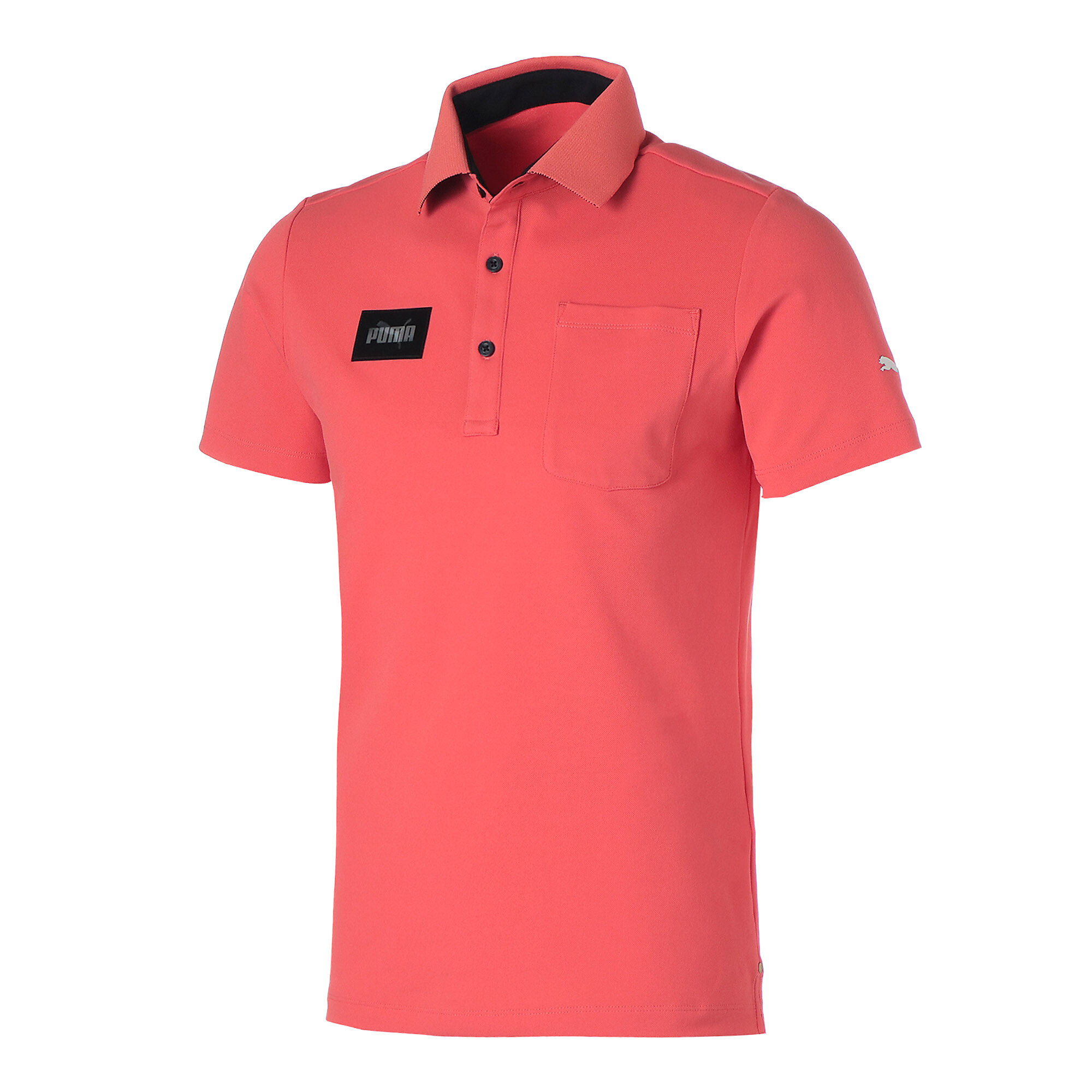 45%OFF！ DRYCELL メンズ ゴルフ カラー プーマ ロゴ 半袖 ポロシャツ メンズ HOT CORAL ｜PUMA.comの大画像