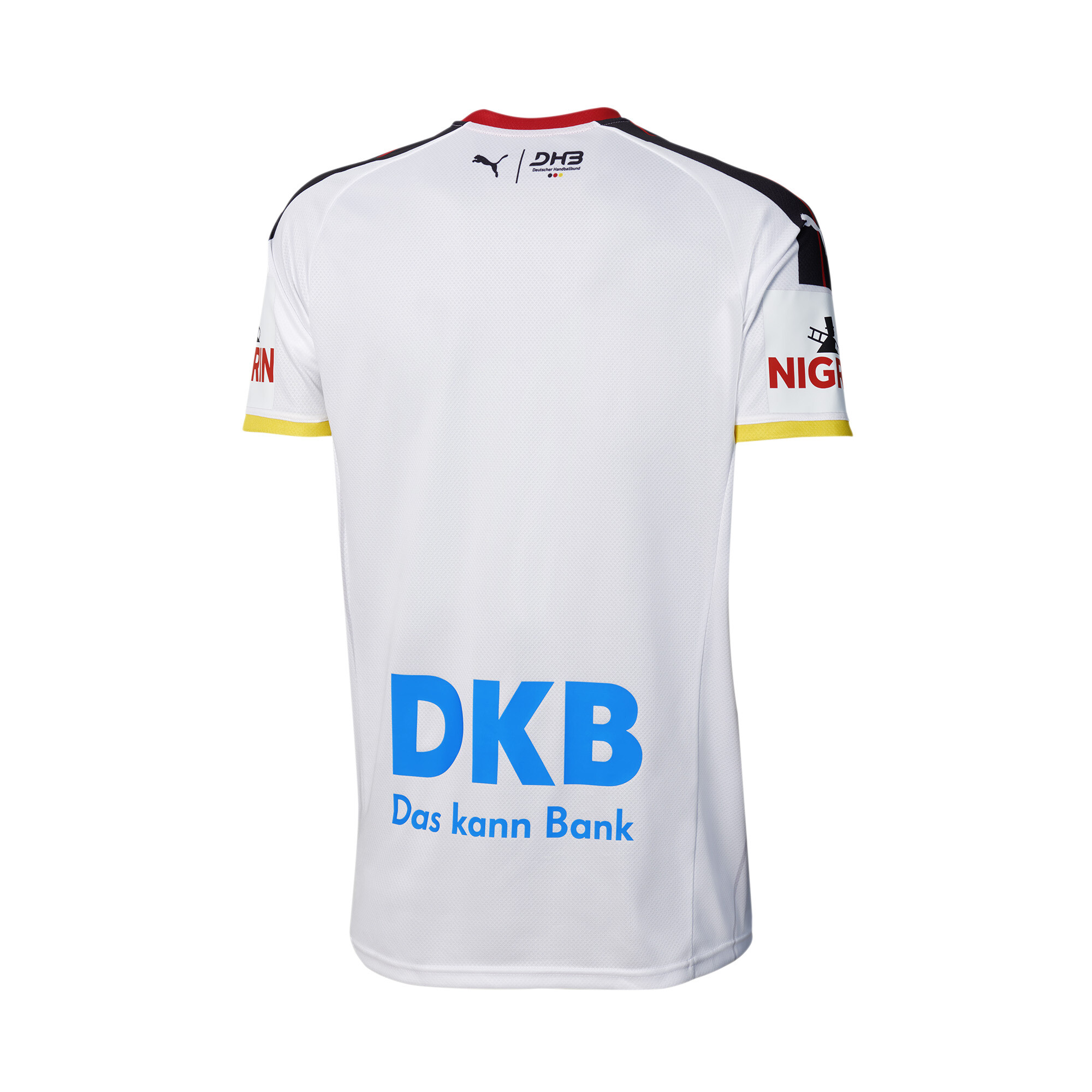 Puma DHB Home Handball Jersey Youth, White, Size 13-14Y, Clothing