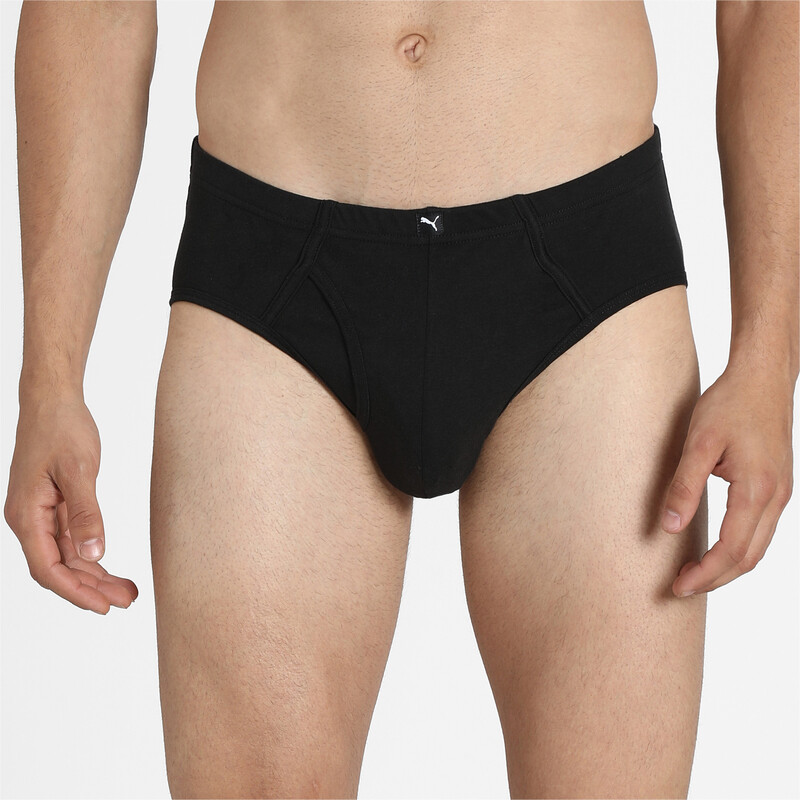 

Men's PUMA Basic Plain Brief Pack Of 2, Black