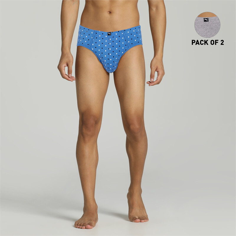 

Men's PUMA Basic+ Polka AOP Brief Pack Of 2
