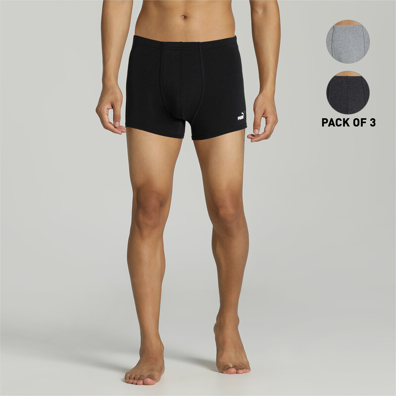 

Men's PUMA Stretch Plain Trunk Pack Of 3, Red/green