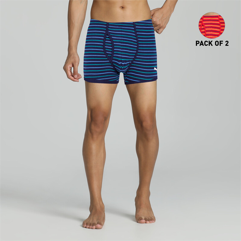 

Men's PUMA Stretch Trunk Pack Of 2, Red/purple