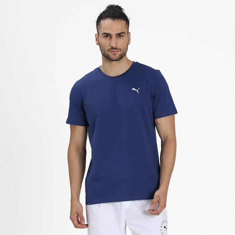 

Men's PUMA Basic Crew-Neck T-shirts Pack Of 2, Black/red/blue