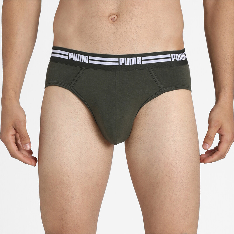 

Men's PUMA Stretch Plain Brief Pack Of 3, Red/green/purple