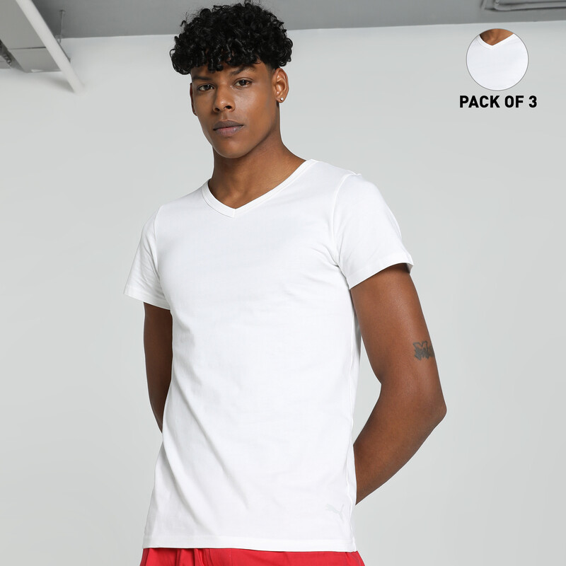 

Men's PUMA Basic V-Neck Vests Pack Of 3 With EVERFRESH Technology