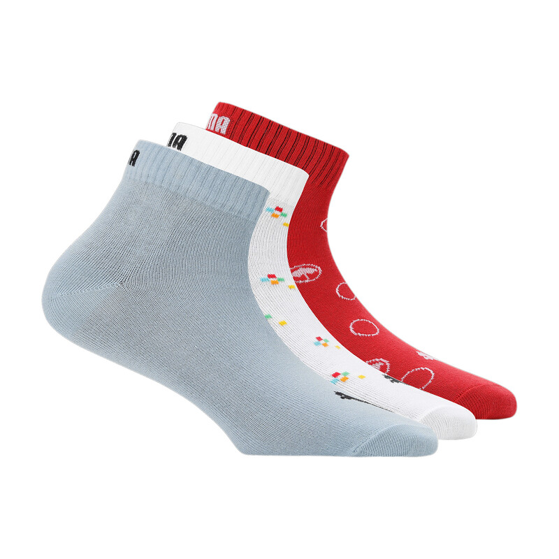 

PUMA Graphic Unisex Quarter Socks Pack Of 3
