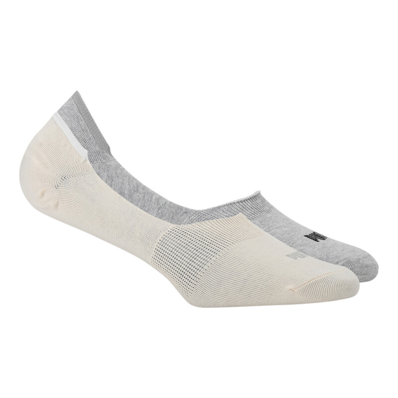 PUMA Footie Unisex Socks Pack Of 2, Gray