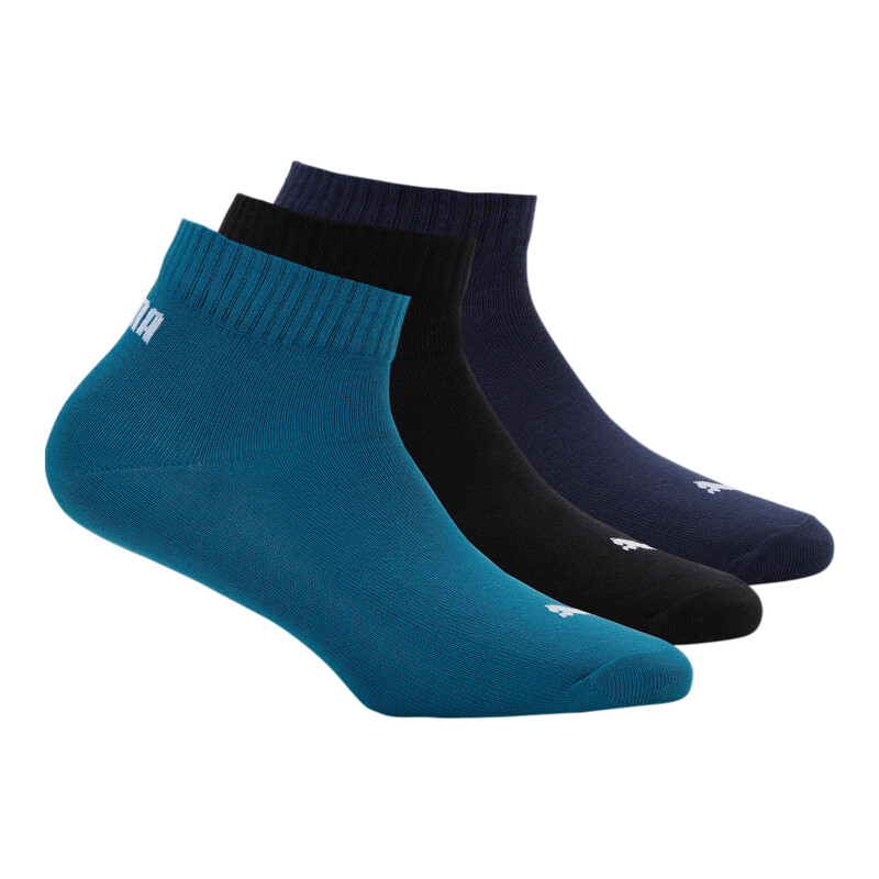 

PUMA Quarter Socks Pack Of 3, Black/purple
