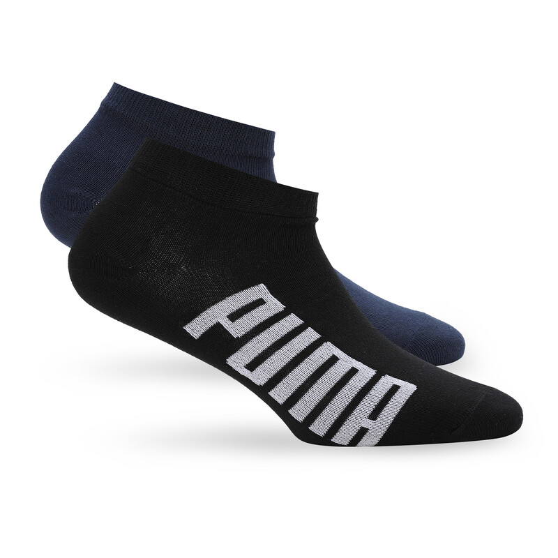 

PUMA Unisex Sneaker Socks Pack Of 2, Black/purple