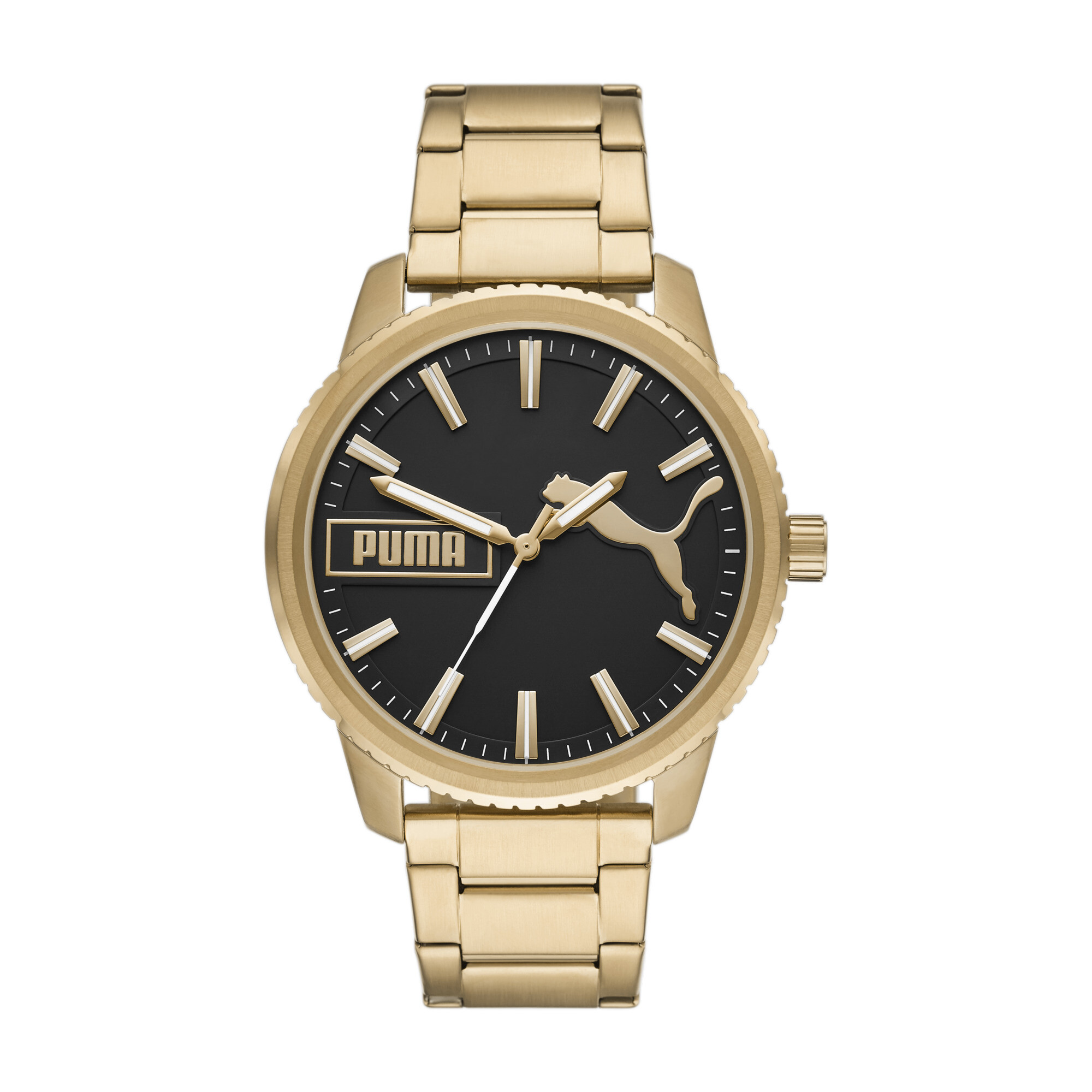 Puma Ultrafresh Three-Hand Gold-Tone Stainless Steel Watch, Watch