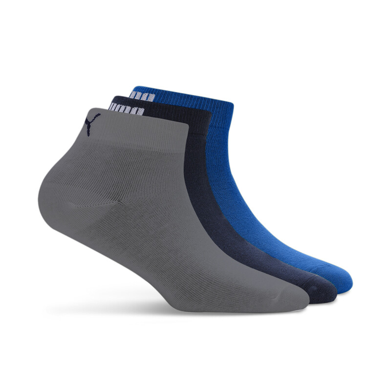 

PUMA Lifestyle Unisex Sneaker Socks Pack Of 3, Black/gray/blue